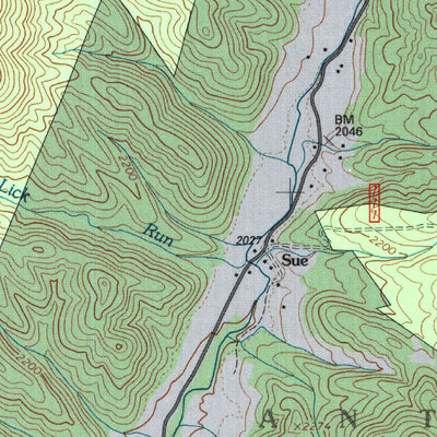United States Geological Survey Alvon, WV-VA (1995, 24000-Scale) digital map