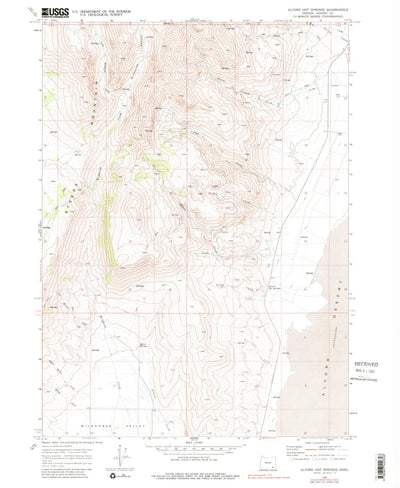 United States Geological Survey Alvord Hot Springs, OR (1968, 24000-Scale) digital map