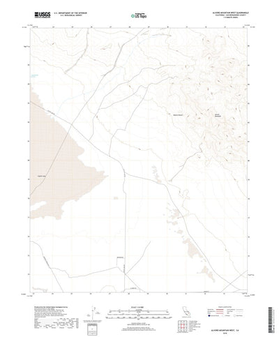 United States Geological Survey Alvord Mountain West, CA (2018, 24000-Scale) digital map