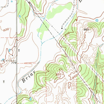 United States Geological Survey Alvord, TX (1961, 24000-Scale) digital map