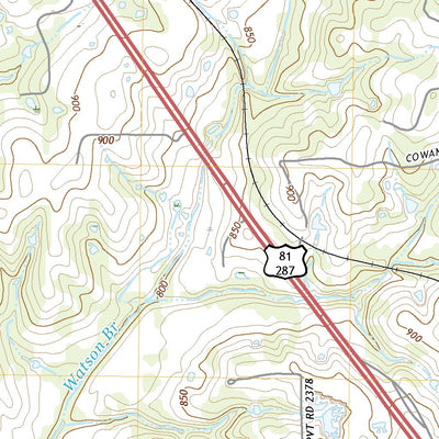 United States Geological Survey Alvord, TX (2022, 24000-Scale) digital map