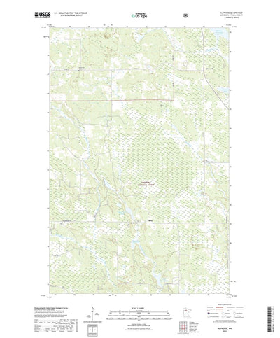United States Geological Survey Alvwood, MN (2022, 24000-Scale) digital map