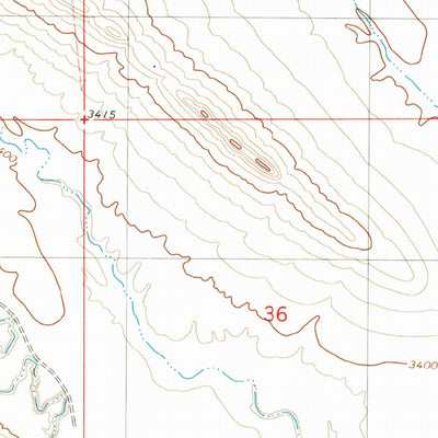 United States Geological Survey Alzada NW, MT (1980, 24000-Scale) digital map