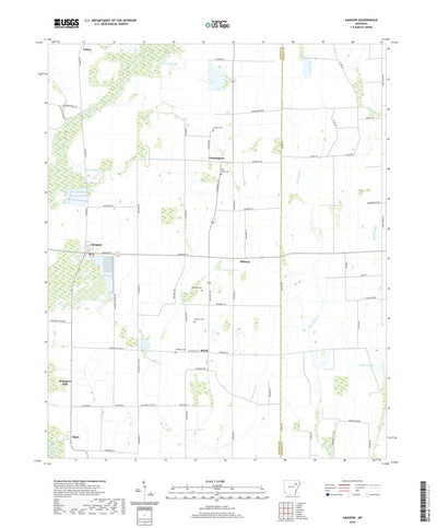 United States Geological Survey Amagon, AR (2020, 24000-Scale) digital map