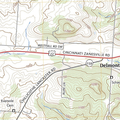 United States Geological Survey Amanda, OH (2023, 24000-Scale) digital map