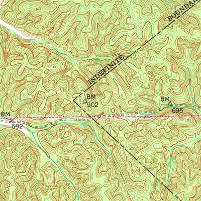 United States Geological Survey Amandaville, KY (1953, 24000-Scale) digital map