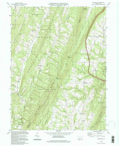 United States Geological Survey Amaranth, PA (1994, 24000-Scale) digital map