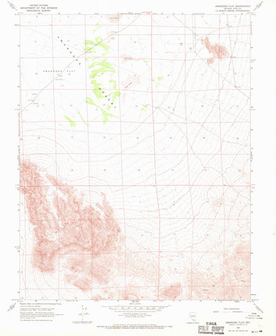 United States Geological Survey Amargosa Flat, NV (1968, 24000-Scale) digital map