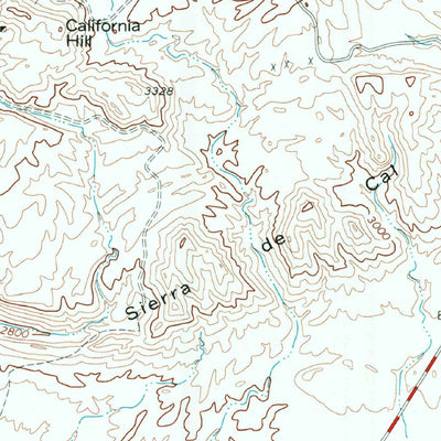 United States Geological Survey Amarilla Mountain, TX (1971, 24000-Scale) digital map