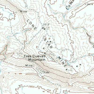 United States Geological Survey Amarilla Mountain, TX (1971, 24000-Scale) digital map