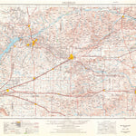 United States Geological Survey Amarillo, TX-OK (1954, 250000-Scale) digital map