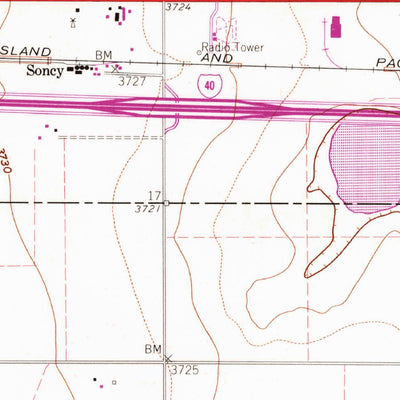 United States Geological Survey Amarillo West, TX (1960, 24000-Scale) digital map