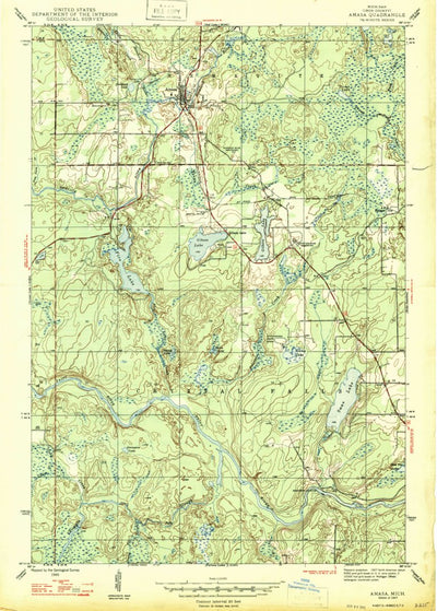 United States Geological Survey Amasa, MI (1947, 24000-Scale) digital map