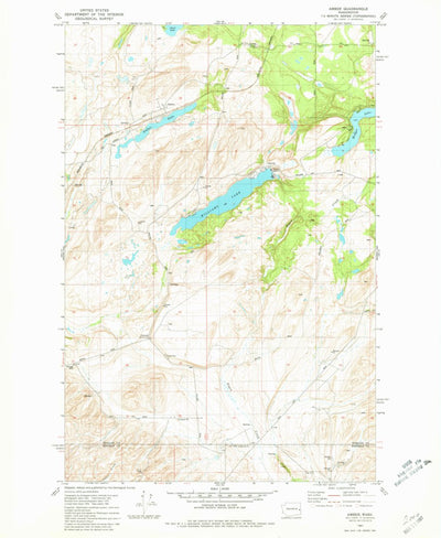 United States Geological Survey Amber, WA (1981, 24000-Scale) digital map