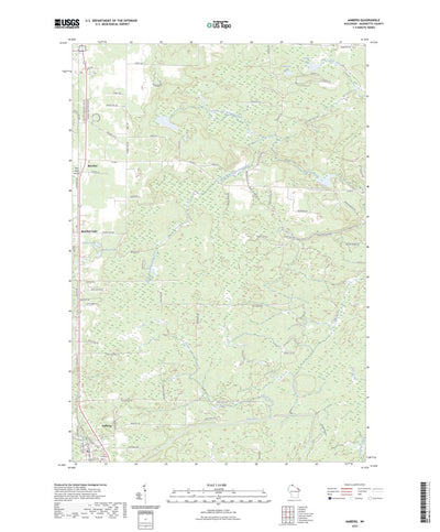 United States Geological Survey Amberg, WI (2023, 24000-Scale) digital map