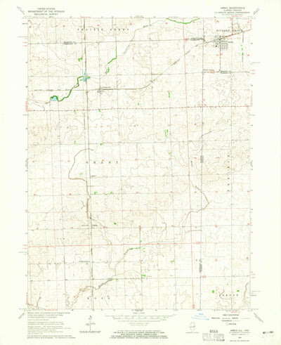 United States Geological Survey Ambia, IN-IL (1964, 24000-Scale) digital map