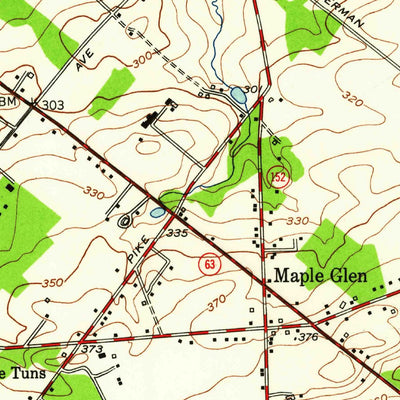 United States Geological Survey Ambler, PA (1952, 24000-Scale) digital map
