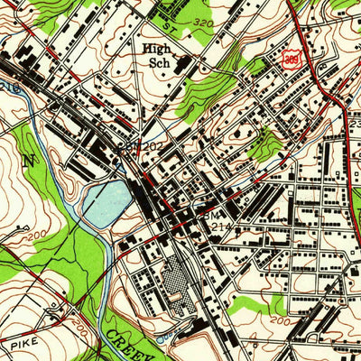 United States Geological Survey Ambler, PA (1952, 24000-Scale) digital map