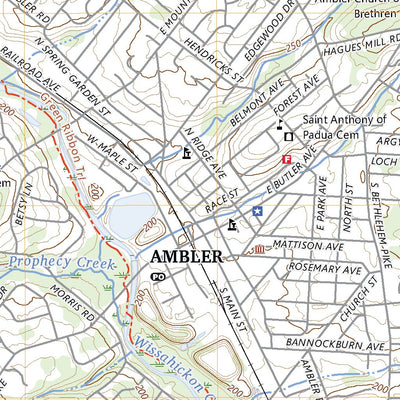 United States Geological Survey Ambler, PA (2023, 24000-Scale) digital map
