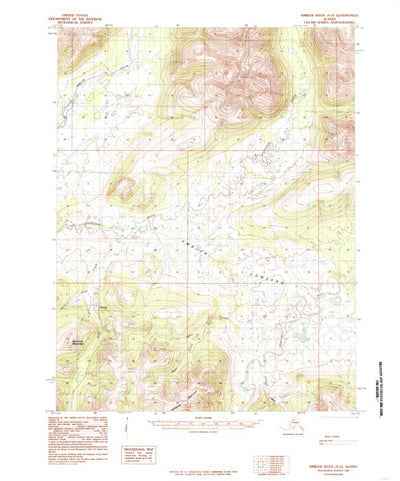 United States Geological Survey Ambler River A-2, AK (1985, 63360-Scale) digital map