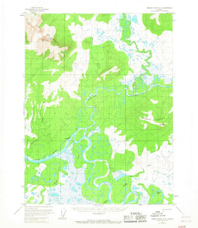 United States Geological Survey Ambler River A-4, AK (1966, 63360-Scale) digital map