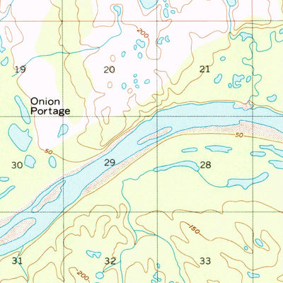 United States Geological Survey Ambler River A-5, AK (1955, 63360-Scale) digital map