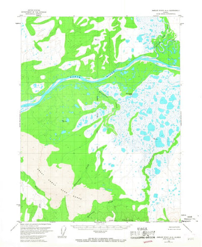 United States Geological Survey Ambler River A-6, AK (1955, 63360-Scale) digital map