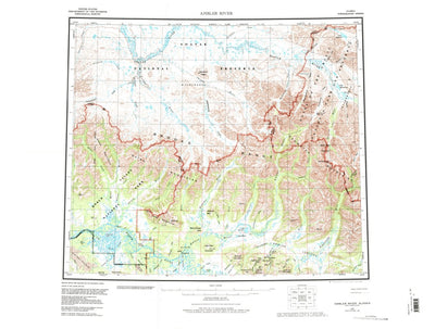 United States Geological Survey Ambler River, AK (1956, 250000-Scale) digital map