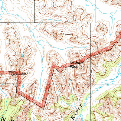 United States Geological Survey Ambler River, AK (1956, 250000-Scale) digital map