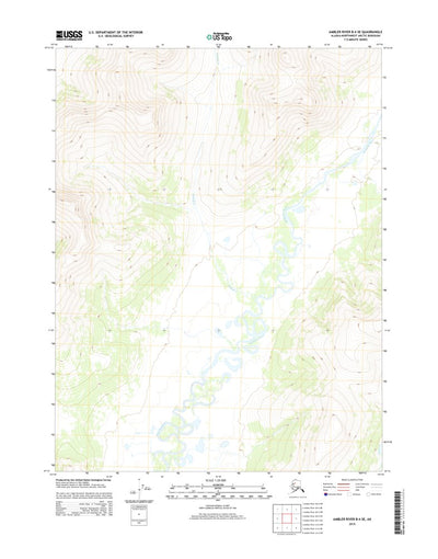 United States Geological Survey Ambler River B-4 SE, AK (2015, 25000-Scale) digital map