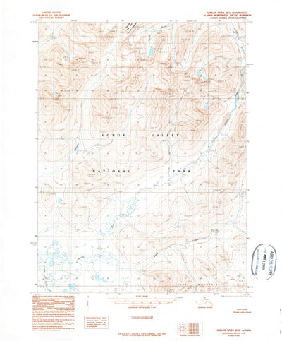 United States Geological Survey Ambler River B-5, AK (1990, 63360-Scale) digital map