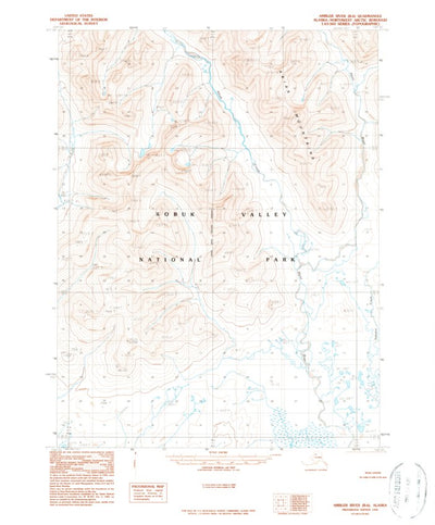 United States Geological Survey Ambler River B-6, AK (1990, 63360-Scale) digital map