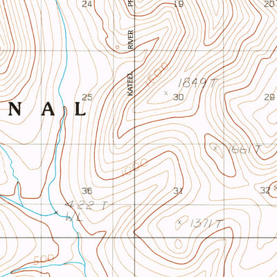 United States Geological Survey Ambler River B-6, AK (1990, 63360-Scale) digital map