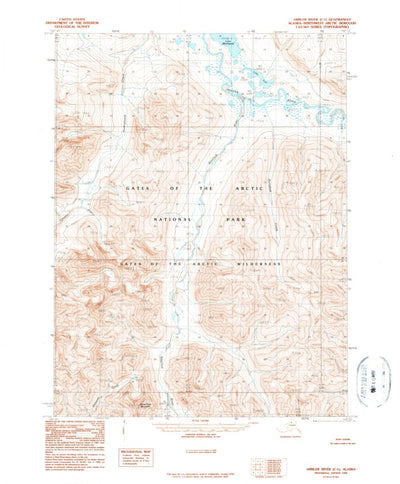 United States Geological Survey Ambler River C-1, AK (1990, 63360-Scale) digital map