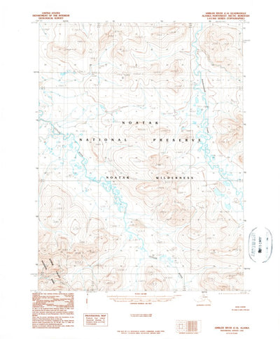United States Geological Survey Ambler River C-4, AK (1990, 63360-Scale) digital map