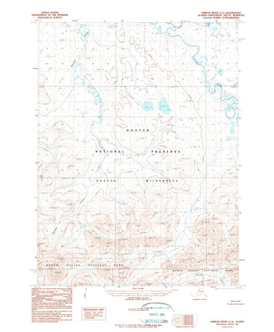 United States Geological Survey Ambler River C-5, AK (1990, 63360-Scale) digital map