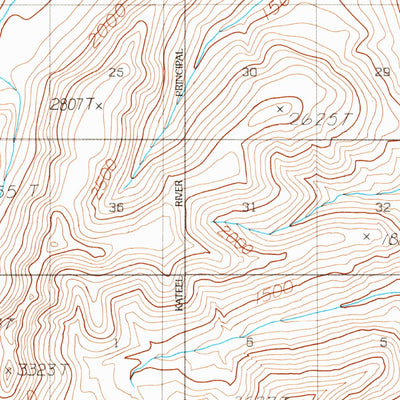 United States Geological Survey Ambler River C-6, AK (1990, 63360-Scale) digital map