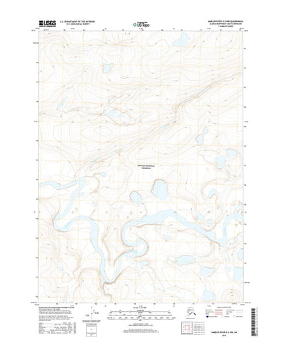 United States Geological Survey Ambler River D-3 NW, AK (2016, 25000-Scale) digital map