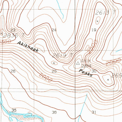 United States Geological Survey Ambler River D-4, AK (1990, 63360-Scale) digital map
