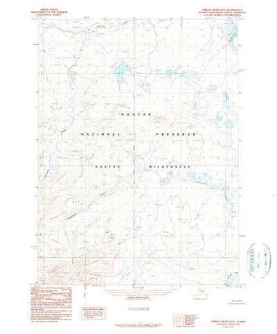 United States Geological Survey Ambler River D-6, AK (1990, 63360-Scale) digital map