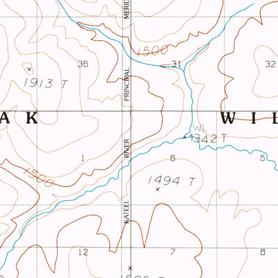 United States Geological Survey Ambler River D-6, AK (1990, 63360-Scale) digital map
