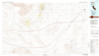 United States Geological Survey Amboy, CA (1985, 100000-Scale) digital map