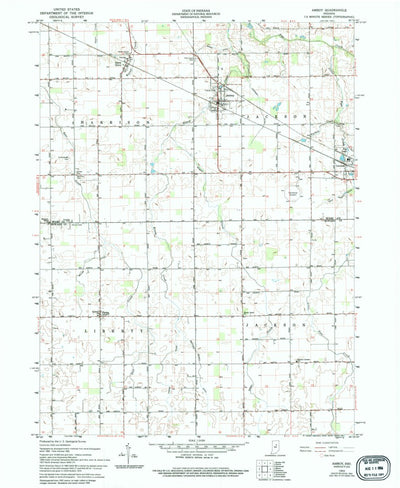 United States Geological Survey Amboy, IN (1962, 24000-Scale) digital map