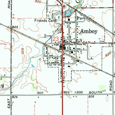 United States Geological Survey Amboy, IN (1962, 24000-Scale) digital map