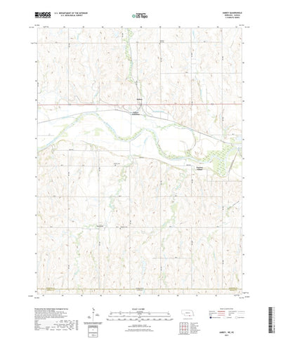 United States Geological Survey Amboy, NE (2021, 24000-Scale) digital map