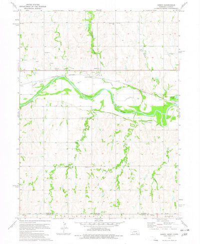 United States Geological Survey Amboy, NE-KS (1974, 24000-Scale) digital map