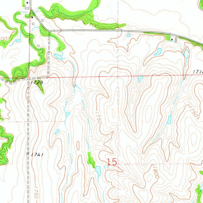 United States Geological Survey Amboy, NE-KS (1974, 24000-Scale) digital map