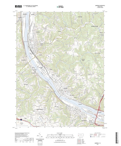 United States Geological Survey Ambridge, PA (2023, 24000-Scale) digital map