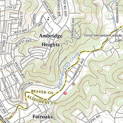 United States Geological Survey Ambridge, PA (2023, 24000-Scale) digital map