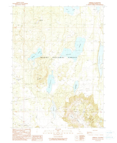 United States Geological Survey Ambrose, CA (1990, 24000-Scale) digital map